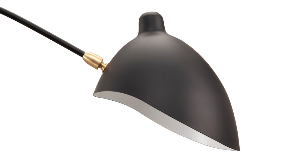 Mouille Ceiling Light, Six ArmsBlack