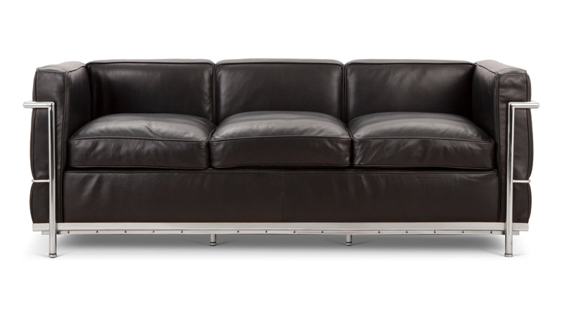 CorbusierMidnight Black Premium Leather