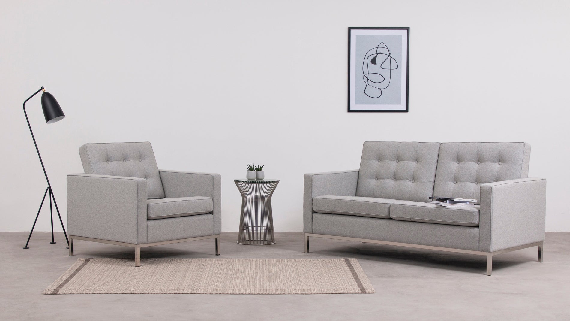 FlorenceLight Gray Wool