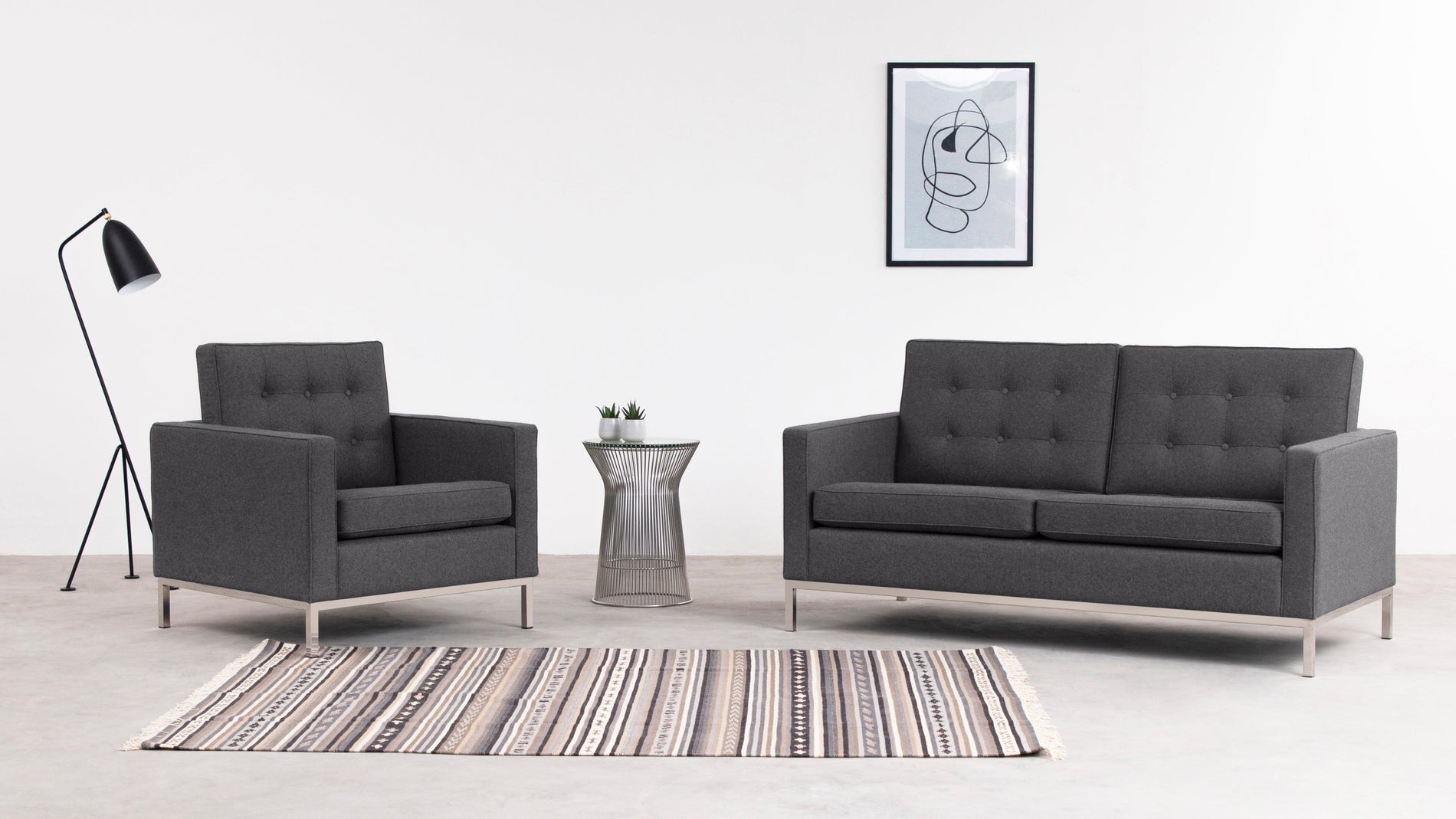 FlorenceDark Gray Wool
