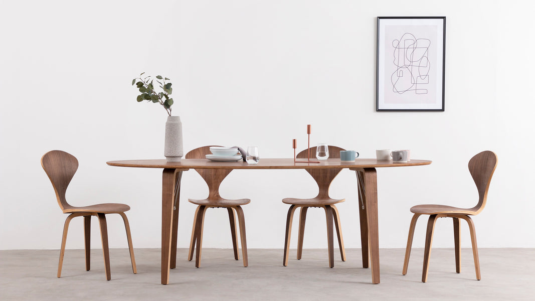normannischNorman - Norman Oval Dining Table, Walnut