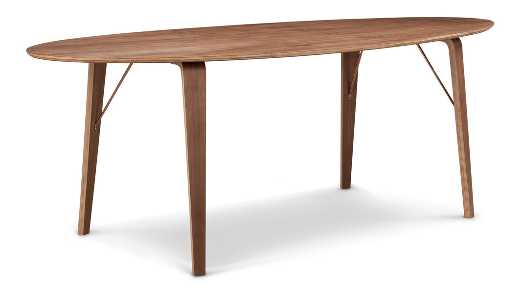 normannischNorman - Norman Oval Dining Table, Walnut