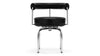 Corbusier - Corbusier - Corbusier Swivel Chair, Midnight Black Premium Leather - Image 1