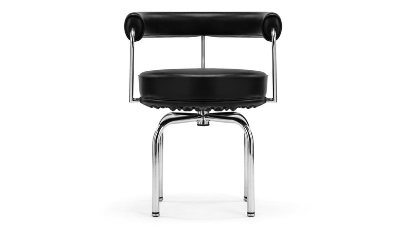 CorbusierCorbusier - Corbusier Swivel Chair, Midnight Black Premium Leather