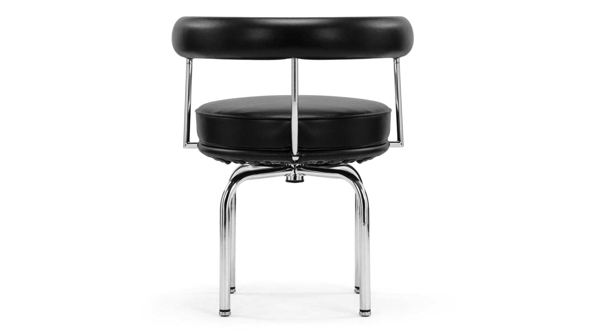 CorbusierCorbusier - Corbusier Swivel Chair, Midnight Black Premium Leather