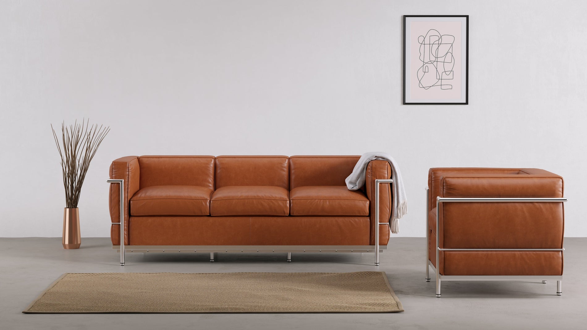 CorbusierTan Premium Leather