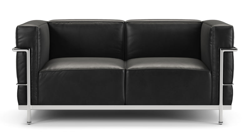 CorbusierMidnight Black Premium Leather