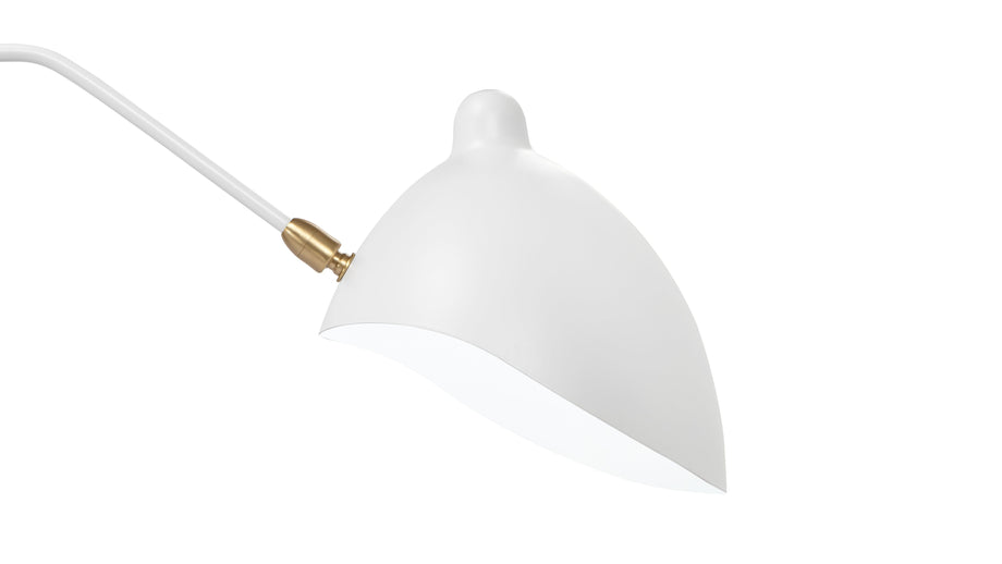 Mouille Ceiling Light, Six ArmsWhite