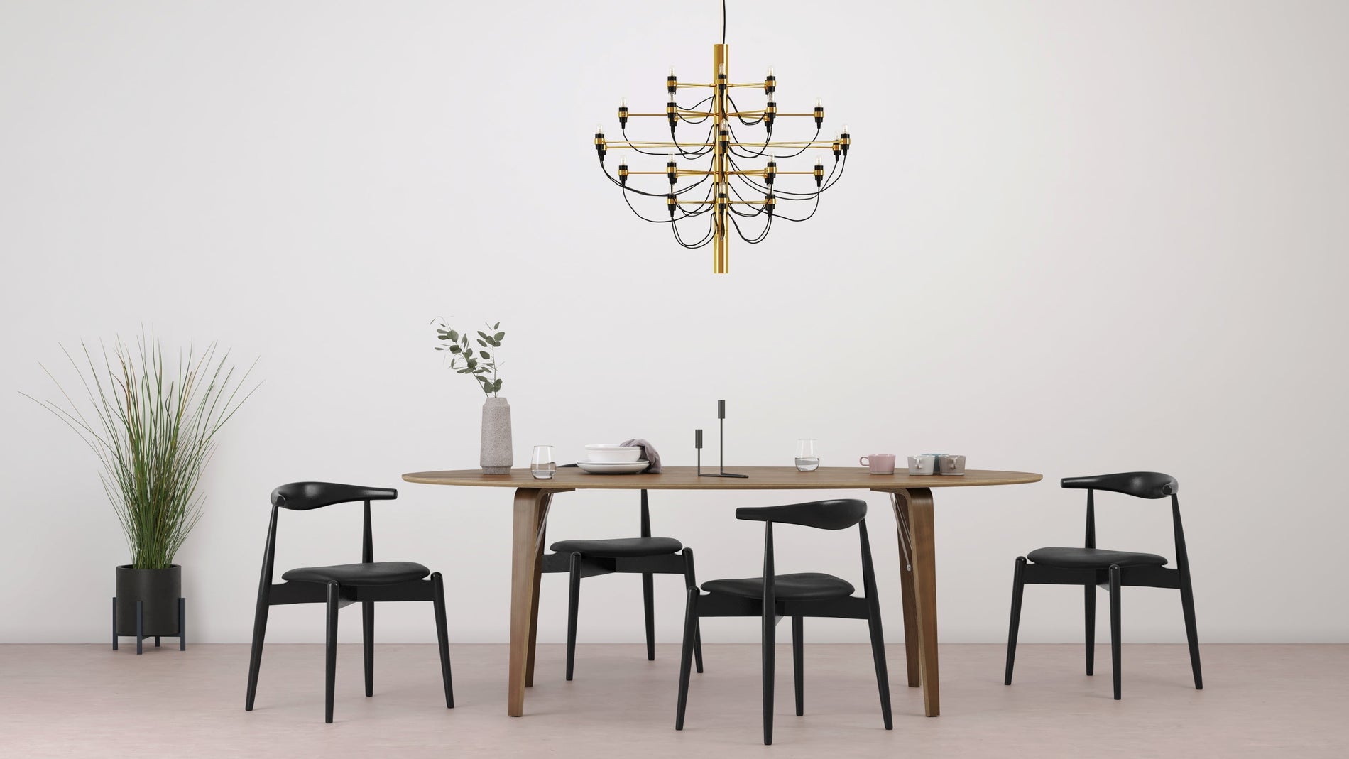 Gino SarfattiGino Sarfatti - Gino Sarfatti Chandelier, Messing