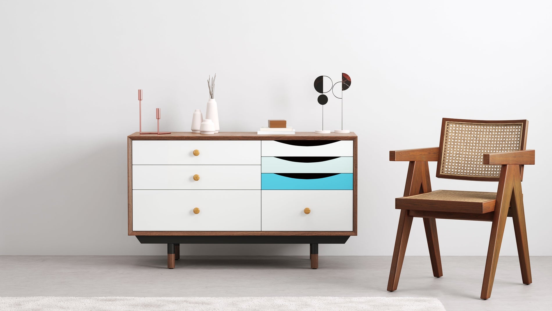 Finn JuhlFinn Juhl - Finn Juhl Credenza, Small, Walnut