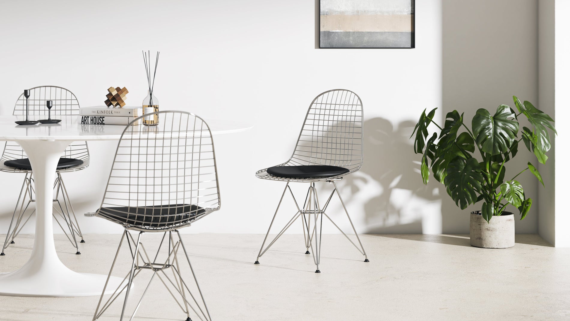 Eiffel WireEiffel Wire - Eiffel Wire Dining Chair, Chrome Frame