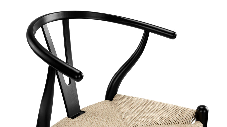 WishBlack with Natural Seat