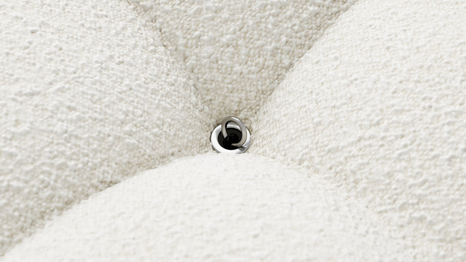 Ottomana BelliniWhite Boucle