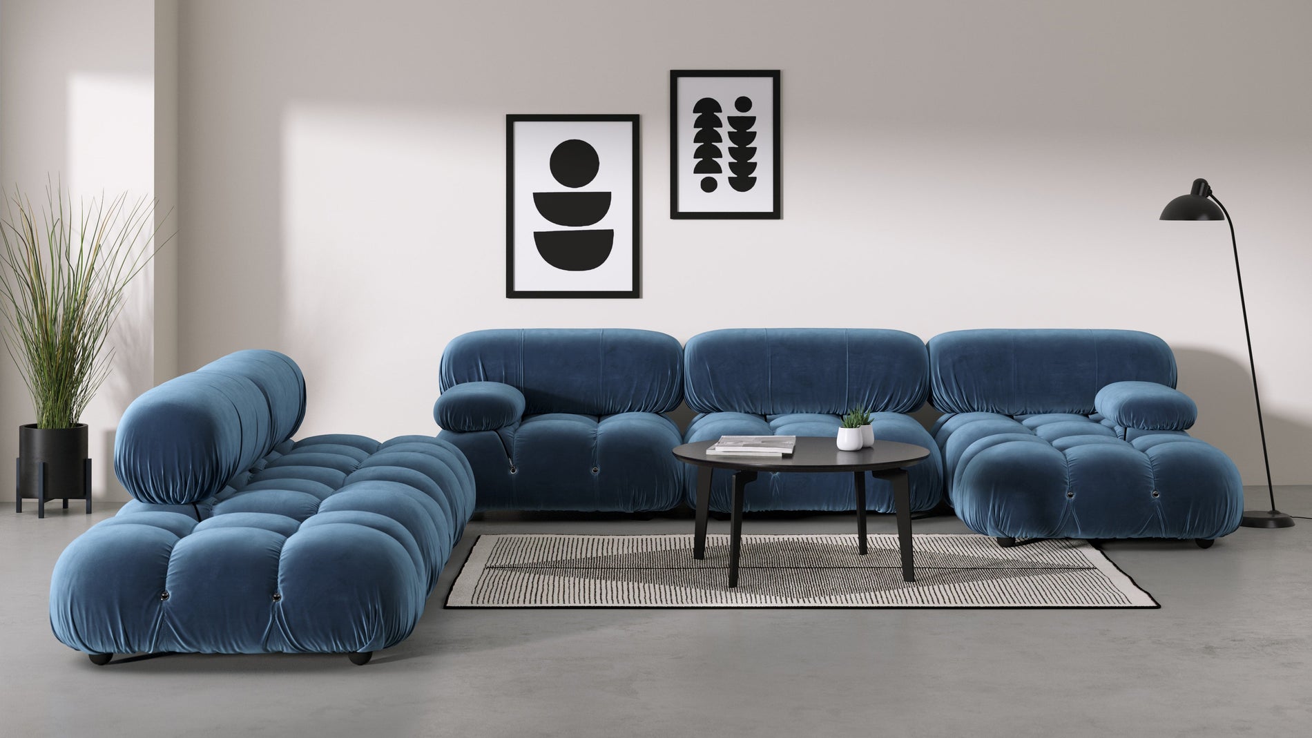 Bellini ModuleAegean Blue Velvet