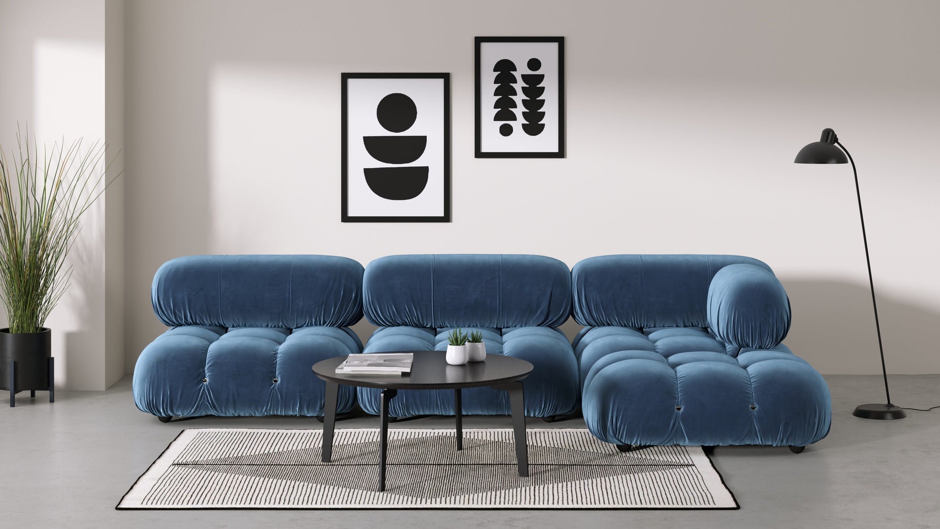 Bellini ModuleAegean Blue Velvet