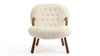 Clam - White Long Hair Sherpa - Image 1