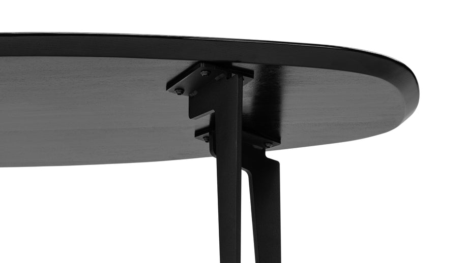 Stolik kawowy w stylu JoinJoin Style Coffee Table - Join Style Oval Coffee Table, Black, Large