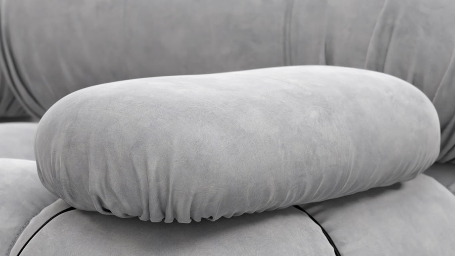 Bellini SoffaLight Gray Velvet