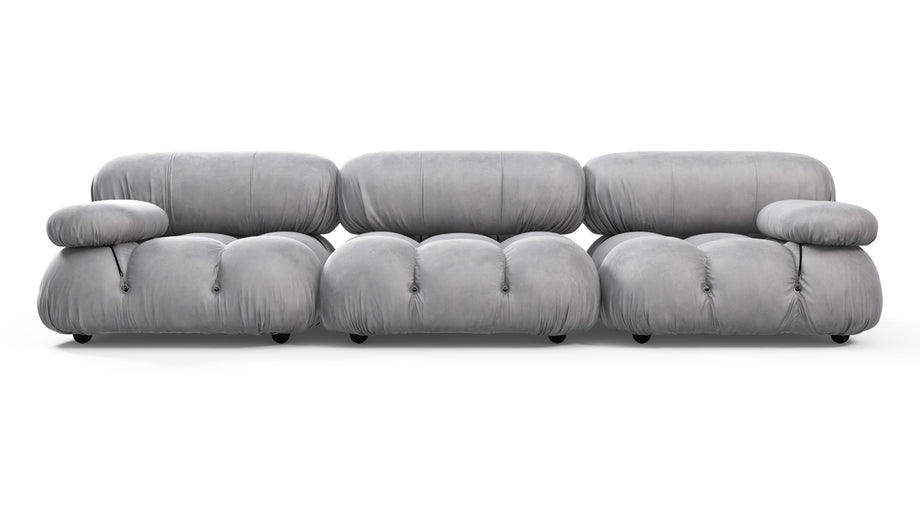 Bellini SofaLight Gray Velvet