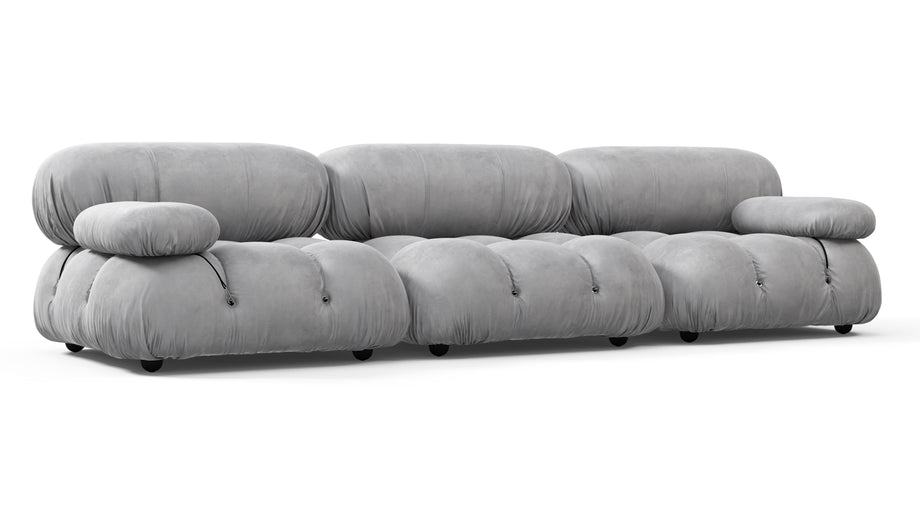 Bellini SofaLight Gray Velvet