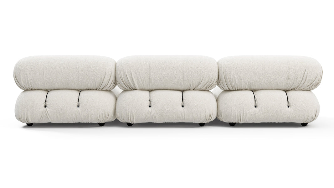 Bellini SectionalWhite Boucle