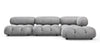 Bellini Sectional - Light Gray Velvet - Image 1