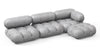 Bellini Sectional - Light Gray Velvet - Image 3