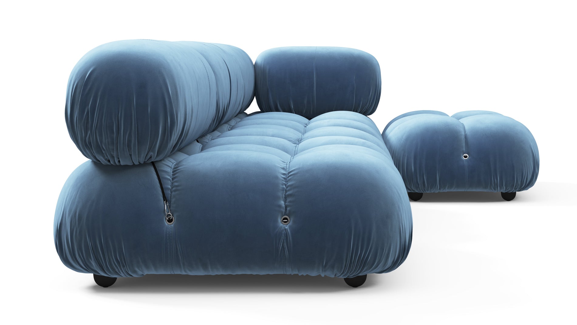 Bellini SectionalAegean Blue Samt
