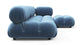 Bellini Sectional - Aegean Blue Velvet - Image 4