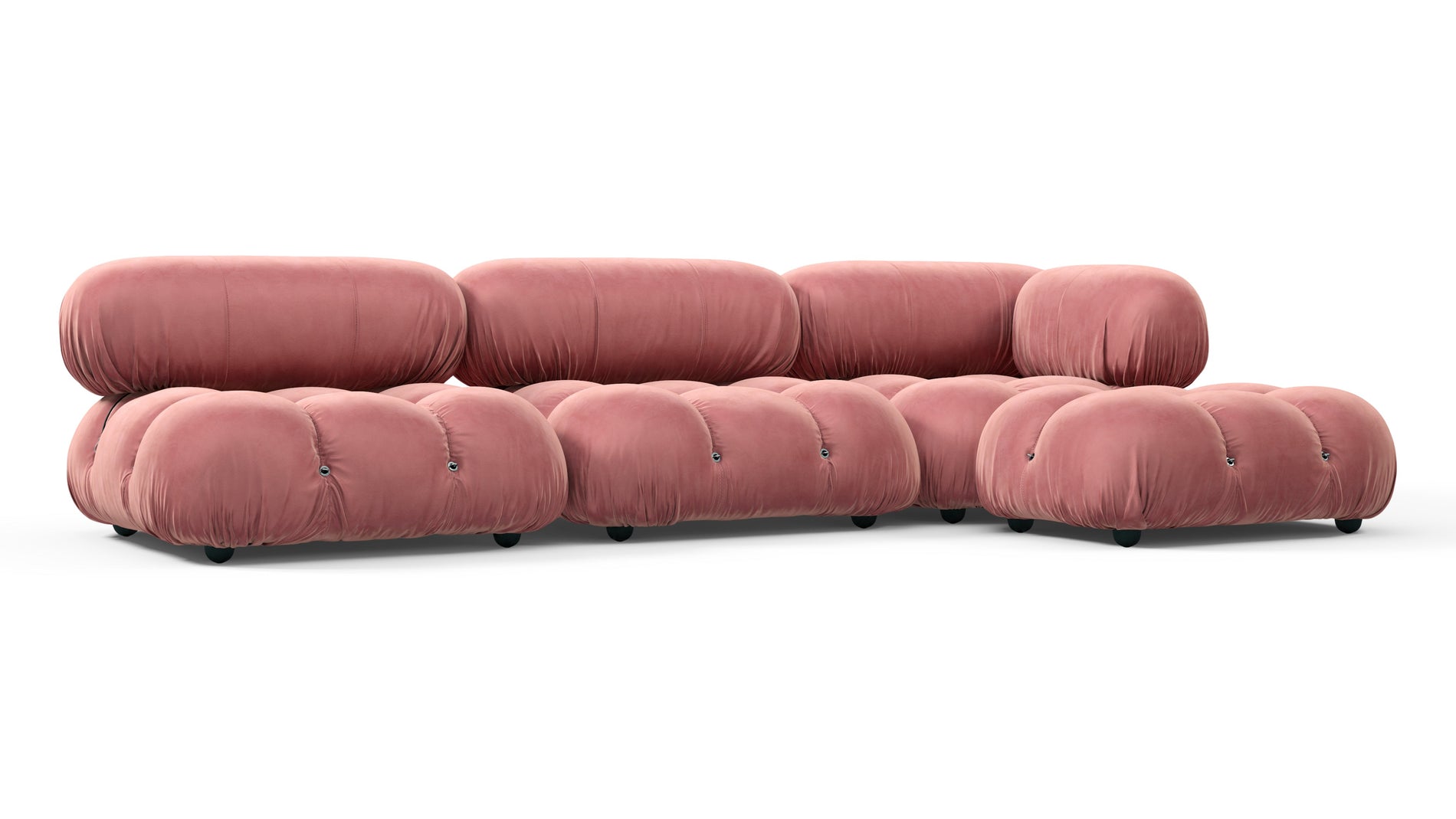 Bellini SectionalRouge Pink Samt