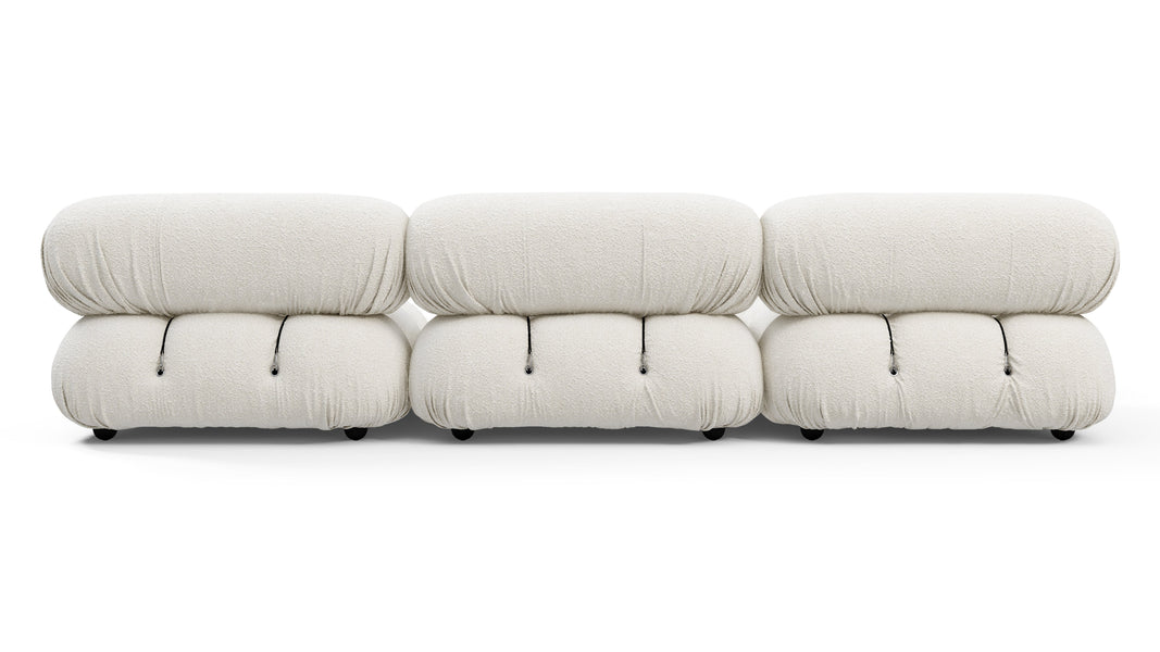 Bellini SectionalWhite Boucle