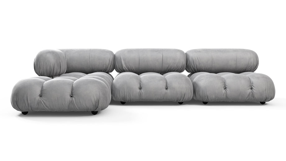 Bellini, il componibileLight Gray Velvet