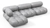 Bellini Sectional - Light Gray Velvet - Image 3