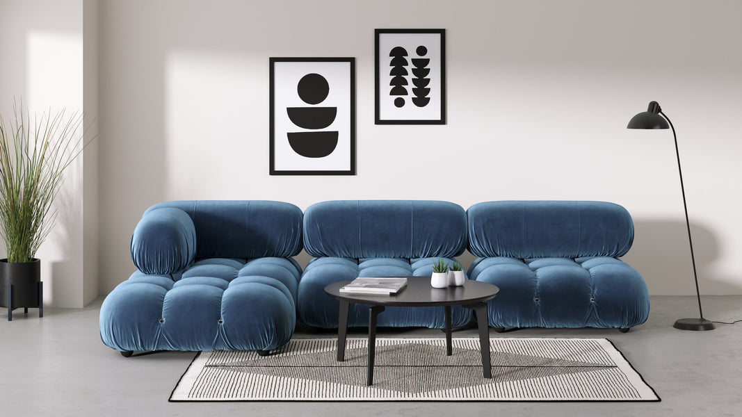 Bellini, il componibileAegean Blue Velvet