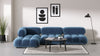 Bellini Sectional - Aegean Blue Velvet - Image 8