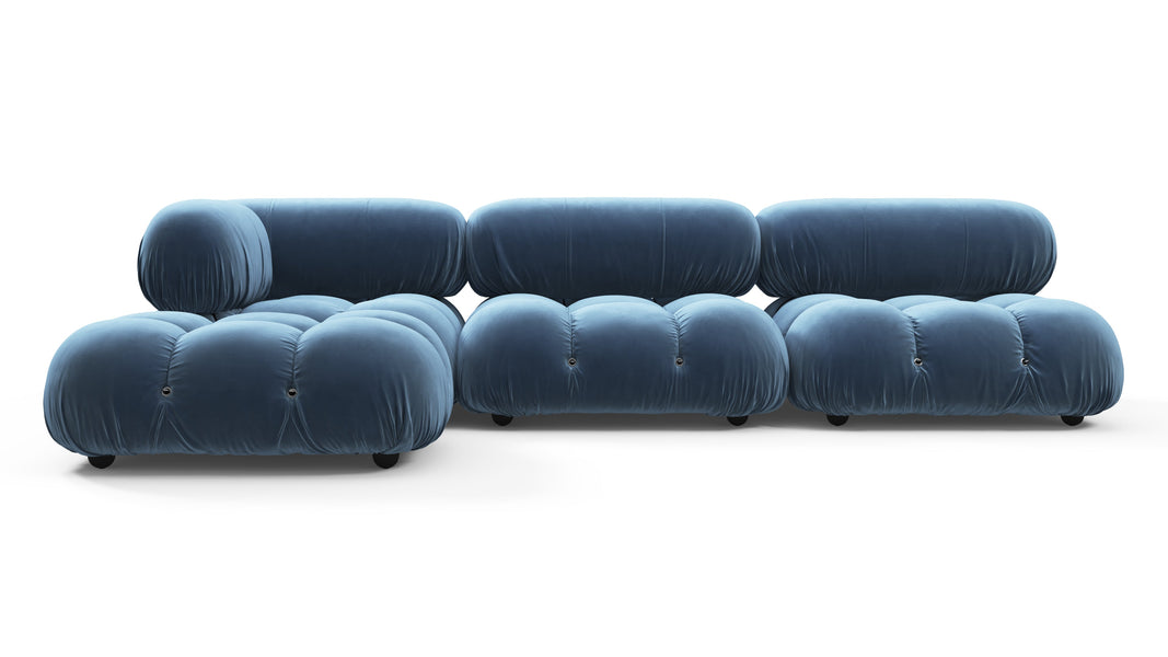 Bellini, il componibileAegean Blue Velvet