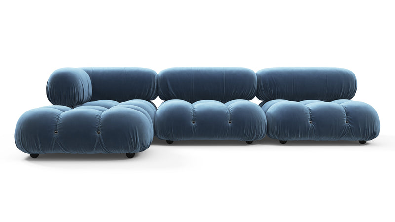 Bellini SectionalAegean Blue Samt