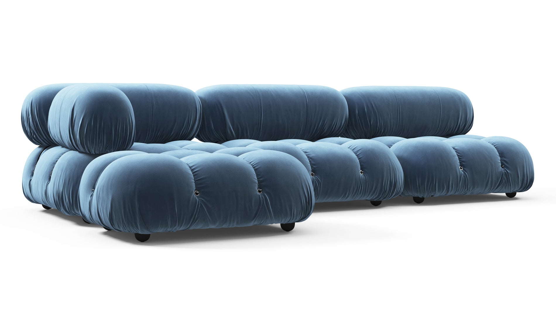 Bellini SectionalAegean Blue Samt