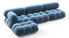 Bellini Sectional - Aegean Blue Velvet - Image 3