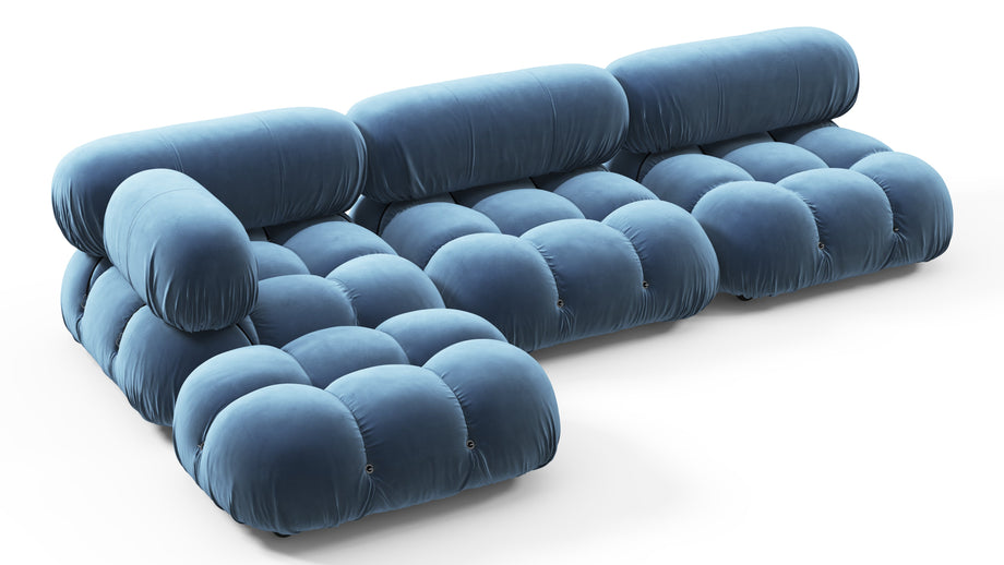 Bellini, il componibileAegean Blue Velvet