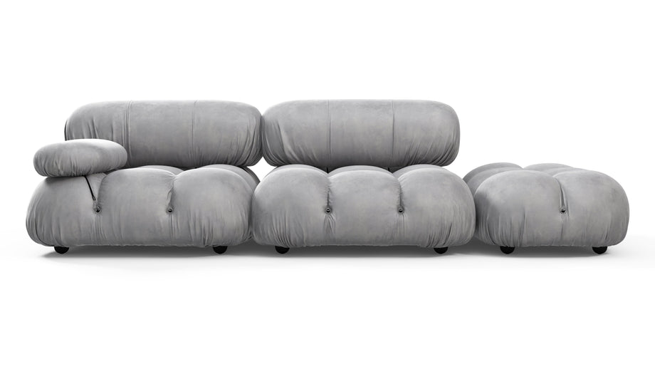 Divano BelliniLight Gray Velvet