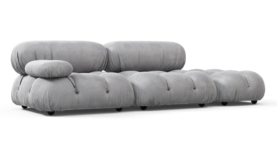 Divano BelliniLight Gray Velvet