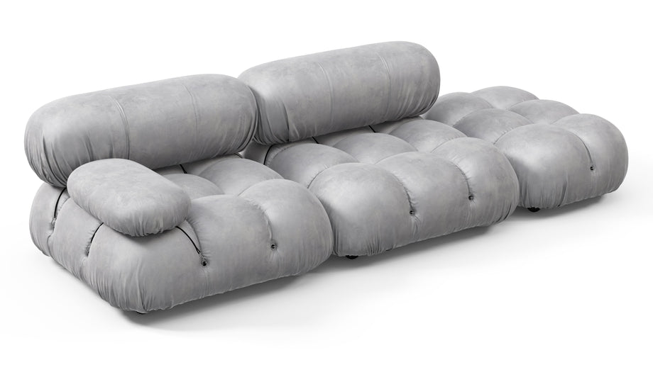Divano BelliniLight Gray Velvet