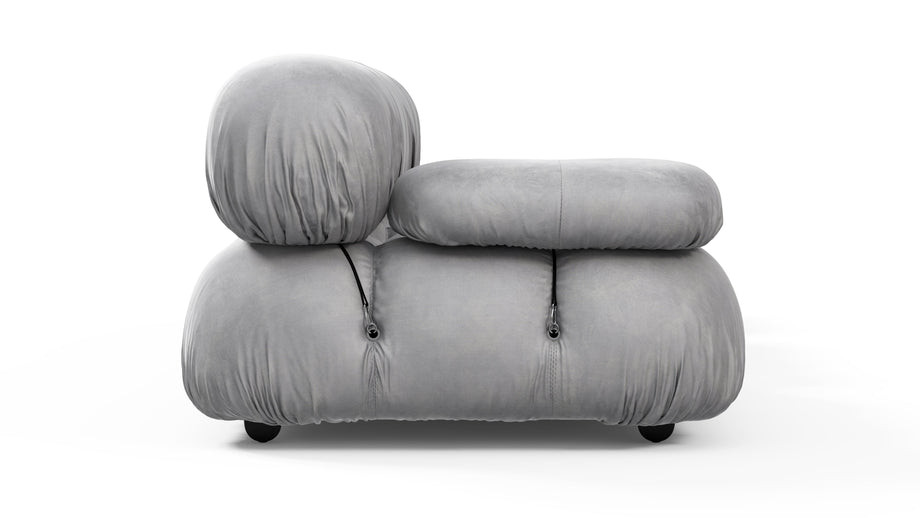 Divano BelliniLight Gray Velvet