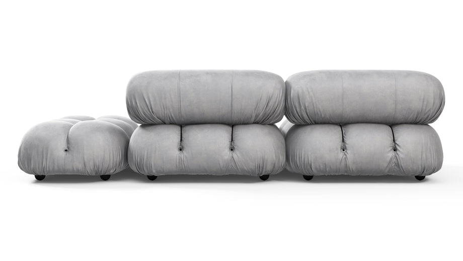 Divano BelliniLight Gray Velvet