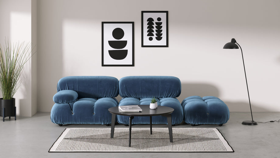 Divano BelliniAegean Blue Velvet