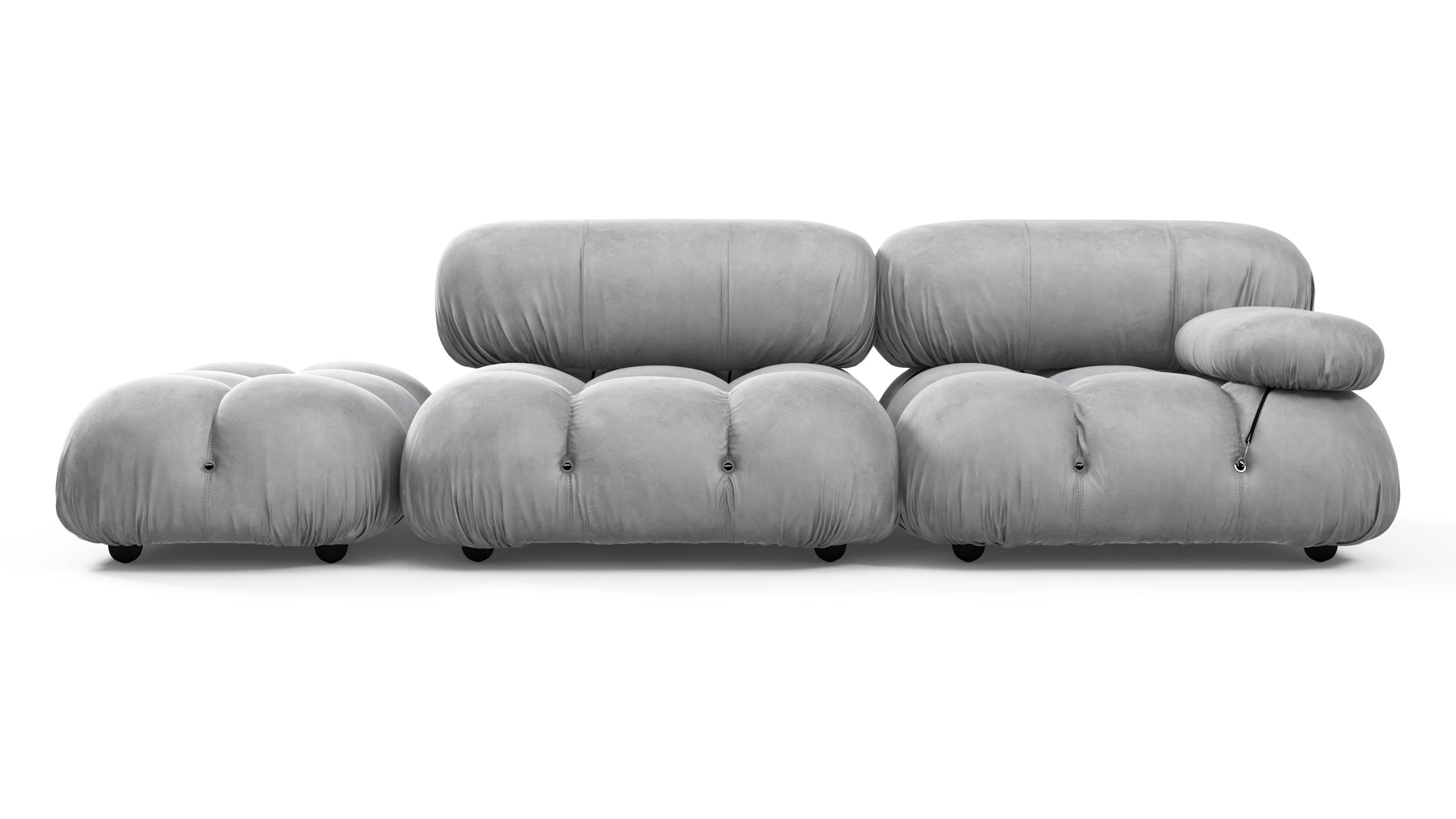 Bellini SofaLight Gray Velvet