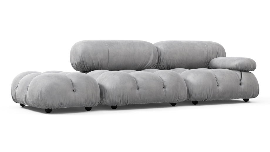 Bellini SofaLight Gray Velvet