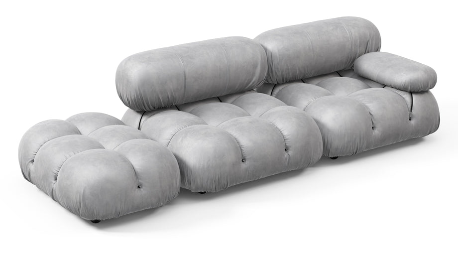 Bellini SofaLight Gray Velvet