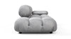 Bellini Sofa - Light Gray Velvet - Image 4